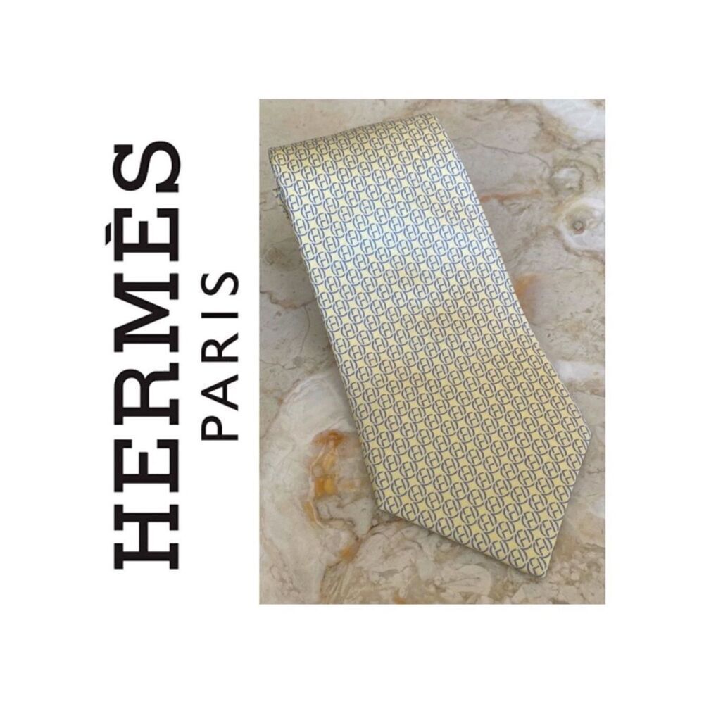 Hermes 100% Silk “H” Monogram